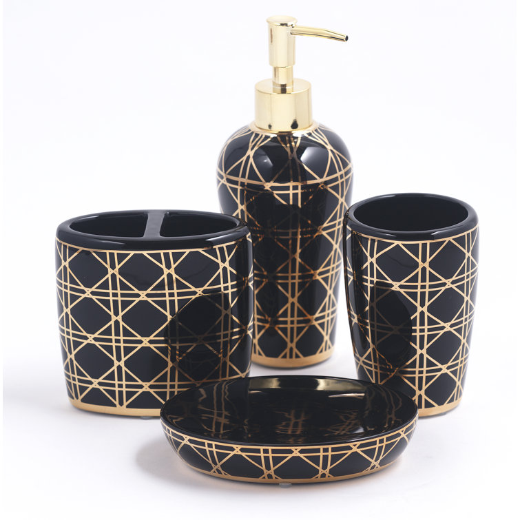 Mercer41 Dolby 4 Piece Bath Accessory Set & Reviews Wayfair